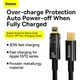 Кабель Baseus Type-C to Lightning Explorer Series Auto Power-Off Fast Charging Data Cable |1m, 20W| Black - изображение 6