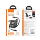 Кабель Hoco Retractable charging data Cable set U140 |0,95m, PD27/60W, 3A| Black - зображення 5