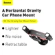 Держатель Baseus Lateral Gravity Car Mount Black - изображение 6