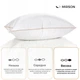 Подушка MirSon Raffaello White 202 Пуховая упругая 70х70 см (2200000060594) - изображение 5