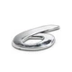 Емблема напис 6 для Mazda Хром 58х36 мм Пластикна скотче (Завод) - изображение 2