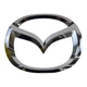 Емблема решітки Mazda Хром 140×110мм пластик (на кліпсах) (вір-во Завод) CH - зображення 1