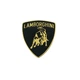 Емблема Lamborghini 59×52мм Чорна+Золото метал (на скотчі) - изображение 1