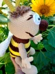 Іграшка Бджілка м'яка дитяча в'язана 45 см ручная работа handmade - зображення 6