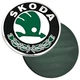 Емблема Skoda рівна скотчі D88 мм - изображение 1