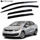 Дефлектори вікон ветровики для Kia Rio 2010-2017 Europe 4 шт (Auto Clover) - зображення 1