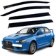 Дефлектори вікон вітровики Mitsubishi Lancer X 2007- Скотч 3M Voron Glass - изображение 1