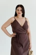 Платье на запах ART KNIT Шоколад, M 040470 - изображение 5