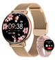 Смарт часы женские UWatch Melisia стальные с двумя ремешками водонепроницаемые Розовый - изображение 3