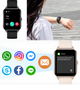 Женские умные часы UWatch для Android и IOS с функцией разговора и ответа на звонок водонепроницаемые Чёрный - изображение 8