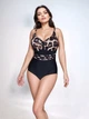 Купальник слитный Z.Five 560187204 Черный 4XL (56) бедра 121-125 см грудь 4D-5E - изображение 2