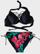 Купальник раздельный Samegame 3010017 Черный 50 (2XL) полнота груди 3C-4D ;бедра 107-110 см - изображение 3