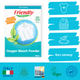 Органический кислородный порошок для удаления пятен Friendly Organic 500 гр - изображение 2
