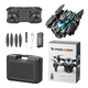 Квадрокоптер K12 MAX Mini Drone, FPV БК двигуни 100 м. до 20 хв. + 1 акумулятор у подарунок - зображення 1