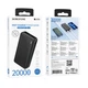 Павербанк Borofone BJ55A 20000 mAh 2A 2USB/Type-C Портативний зовнішній акумулятор PowerBank Black - зображення 6