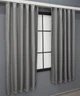 Комплект коротких штор VR-Textil Льон-блекаут № 1797ш Сірий 130х170см 2 шт (35-0380) - зображення 3