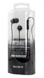 Навушники Sony MDR-EX15AP з мікрофоном Чорні - зображення 1