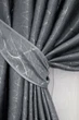 Комплект готовых штор VR-Textil Лен Саванна № 636ш Графитовый 100х270 см 2 шт (31-066) - изображение 5