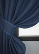 Комплект коротких штор VR-Textil Лен-блэкаут Лен Мешковина № 1360ш Темно-синий 130х170см 2 шт (35-0104) - изображение 4