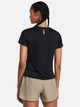Спортивная футболка для фитнеса женская Under Armour UA Launch Shortsleeve 1382434-001 M Черная (196885339813) - изображение 2