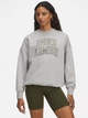 Свитшот оверсайз на флисе женский Under Armour Rival Flc OS Varsity Crew 6007880-014 XS Серый (198633299509) - изображение 1