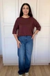 Светр INEDIT 10850-1 Brown ONE SIZE - изображение 3