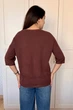 Светр INEDIT 10850-1 Brown ONE SIZE - изображение 4