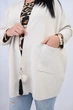 Кардиган INEDIT 12089 Latte ONE SIZE - изображение 6