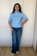 Свитер INEDIT 10849 Blue ONE SIZE - изображение 3