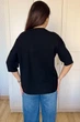 Светр INEDIT 10850 Black ONE SIZE - изображение 4