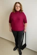 Свитер INEDIT 10847 Burgundy ONE SIZE - изображение 2