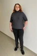 Светр INEDIT 10847 Dark-Grey ONE SIZE - зображення 2