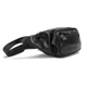Сумка бананка на пояс мужская кожаная Tiding Bag t0186A Черная - изображение 3
