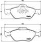 Колодки гальмові BREMBO P24055 Ford Fusion, Fiesta, KA; Mazda 2 YS6J2K021DC, YS6J2K021DB, YS612K021DA - зображення 1