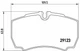 Колодки гальмівні BREMBO P24084 Ford Transit 8C1V2MM008AA, 8C1V2M008AB, 1718023 - зображення 1
