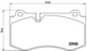 Колодки гальмівні BREMBO P50074 Mercedes S-Class, E-Class, CLS-Class A0054207820, A0044208020, A0044206220 - зображення 1