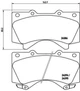 Гальмівні колодки BREMBO P83107 Toyota Land Cruiser, Sequoiva; Lexus LX 04465YZZR2, 04465YZZEJ, 0446560330 - зображення 1