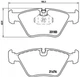 Гальмівні колодки BREMBO P06043 BMW X3, 3 Series SFP000041, SFP000040, 34116779652 - зображення 1