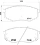 Гальмівні колодки BREMBO P30055 Hyundai IX20, Sonata; KIA Soul 581011KA00, 581012SA00, 58101B2A10 - зображення 1
