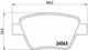 Гальмівні колодки BREMBO P85114 Skoda Octavia, Superb, Yeti; Volkswagen Golf, EOS, Caddy, Jetta, Touran, Scirocco; Audi A1, A3; Seat Leon 5K0698451A, 5K0698451, 2K5698451 - зображення 1