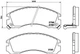 Колодки гальмові BREMBO P54017 Mitsubishi L200, Outlander, Pajero, Galant, Lancer MB857837, X3511003, MZ690332 - зображення 1