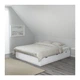 Каркас двоспального ліжка IKEA NORDLI 160x200 см з шухлядами білий 003.498.49 - зображення 4