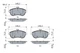 Колодки гальмові BOSCH 0986494161 Mercedes C-Class, E-Class A0074209220, A0074205620, A0074205520 - зображення 5