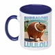 Чашка с печатью "Burbaloni Luliloli" (цвет кобальт) (28721) - изображение 1