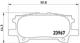 Гальмівні колодки BREMBO P83068 Lexus RX 04466YZZAL, 0446648090, 0446648060 - зображення 1