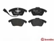Колодки гальмові BREMBO P85075 Skoda Fabia, Yeti, Superb, Octavia; Volkswagen CC, Passat, Golf, Caddy, Jetta, EOS, Polo; Audi A3, TT; Seat Ibiza, Toledo JZW698151B, 8J0698151, 5K0698151 - зображення 2