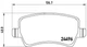 Колодки гальмові BREMBO P24078 Ford S-Max, Galaxy; Volvo S60, V60, S80, XC70, V70; Land Rover Range Rover, Freelander 6G912M008FD, 6G912M008FC, 6G912M008FB - зображення 1