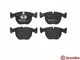 Гальмівні колодки BREMBO P06021 BMW 5 Series, X5, X3, 7 Series 34116761252, 34113427503, 34112357230 - зображення 2