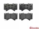 Гальмівні колодки BREMBO P83107 Toyota Land Cruiser, Sequoiva; Lexus LX 04465YZZR2, 04465YZZEJ, 0446560330 - зображення 2