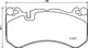 Гальмівні колодки BREMBO P50142 Mercedes C-Class, S-Class, E-Class, G-Class, GL-Class, CLS-Class, GLE-Class, GLC-Class, GLS-Class 0004204000, 0044207620, 0044208920 - зображення 1